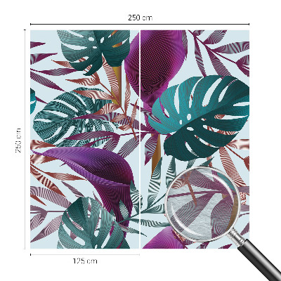 Papel de parede decorativo Composição tropical