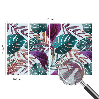 Papel de parede decorativo Composição tropical