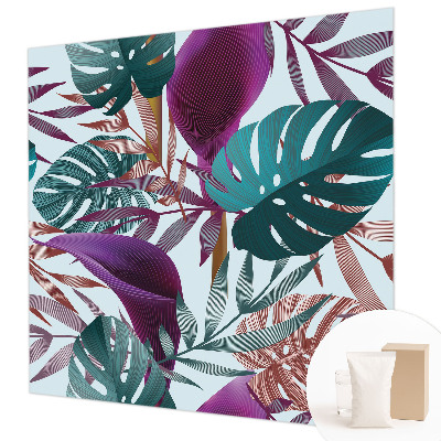 Papel de parede decorativo Composição tropical