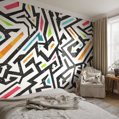 Papel de parede para quarto Mosaico abstrato