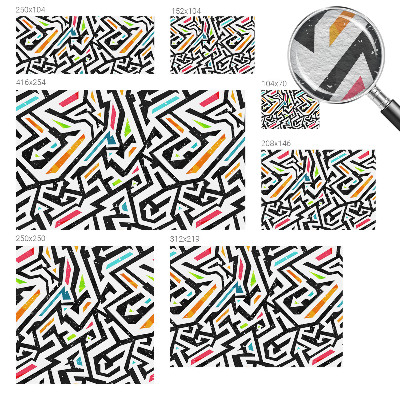 Papel de parede para quarto Mosaico abstrato