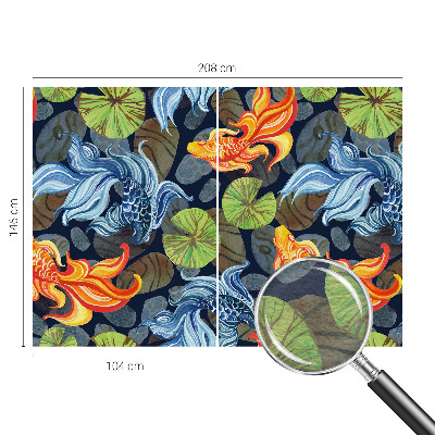 Papel de parede para sala Padrões de peixe
