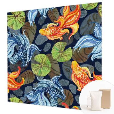 Papel de parede para sala Padrões de peixe