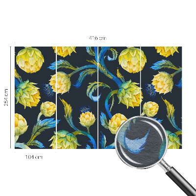 Papel de parede para quarto virtuoso das plantas