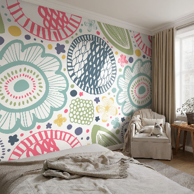 Papel de parede decorativo Padrões florais