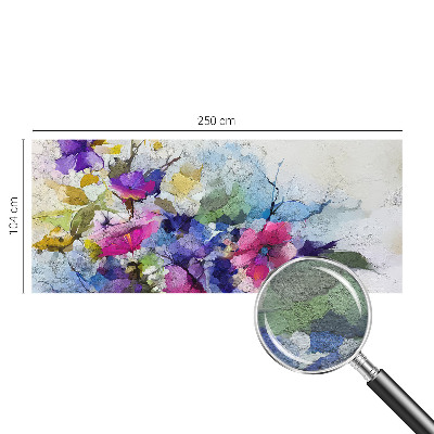Papel de parede para quarto Flores abstratas
