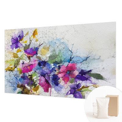 Papel de parede para quarto Flores abstratas