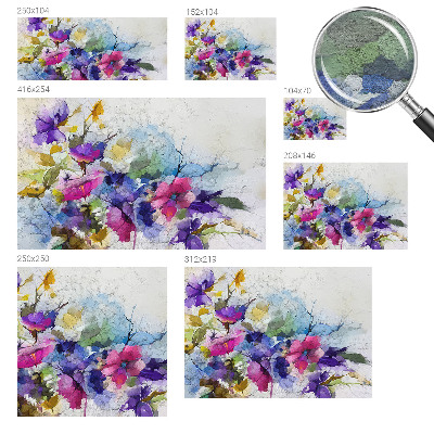 Papel de parede para quarto Flores abstratas