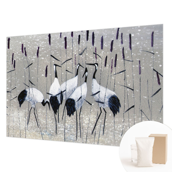 Papel de parede fotográfico guindastes harmoniosos