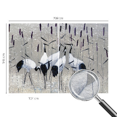 Papel de parede fotográfico guindastes harmoniosos