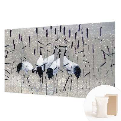 Papel de parede fotográfico guindastes harmoniosos
