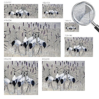 Papel de parede fotográfico guindastes harmoniosos