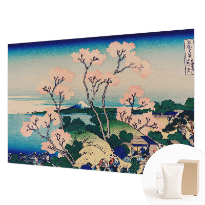Papel de parede decorativo flores de cerejeira
