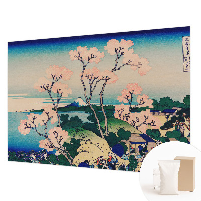 Papel de parede decorativo flores de cerejeira