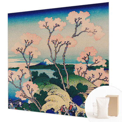 Papel de parede decorativo flores de cerejeira