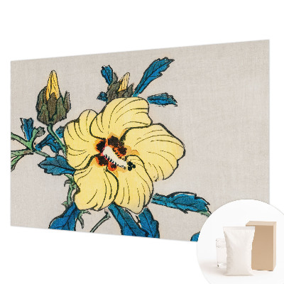 Papel de parede decorativo Flor amarela