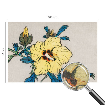 Papel de parede decorativo Flor amarela