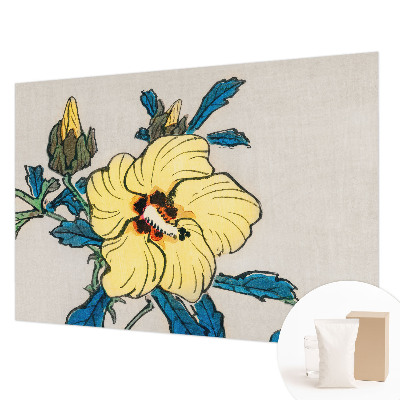 Papel de parede decorativo Flor amarela