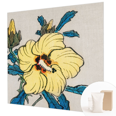 Papel de parede decorativo Flor amarela