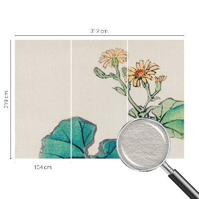 Mural de parede Flor e folhas
