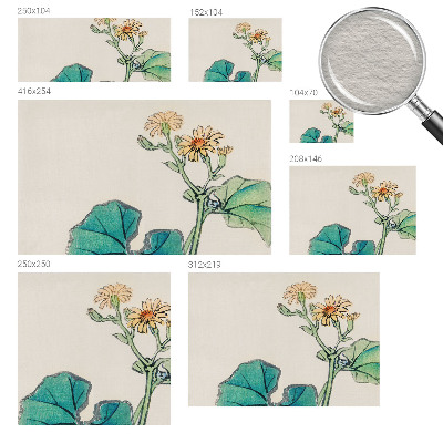 Mural de parede Flor e folhas