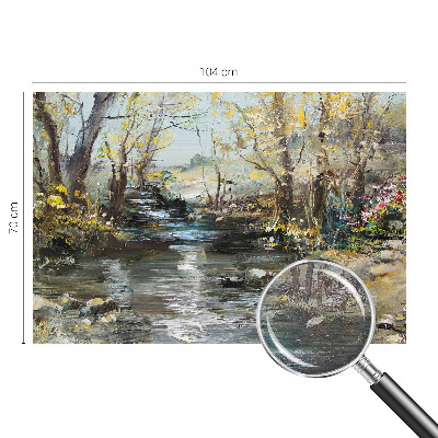 Papel de parede fotográfico Riacho na floresta