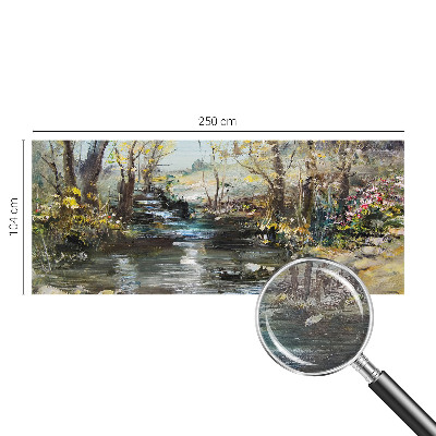 Papel de parede fotográfico Riacho na floresta