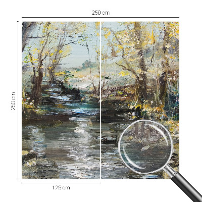 Papel de parede fotográfico Riacho na floresta