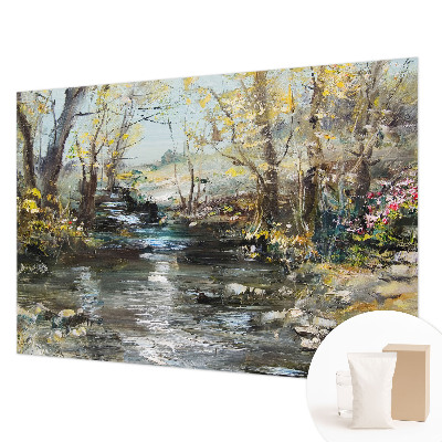 Papel de parede fotográfico Riacho na floresta