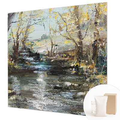 Papel de parede fotográfico Riacho na floresta