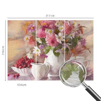 Papel de parede decorativo Flores silvestres