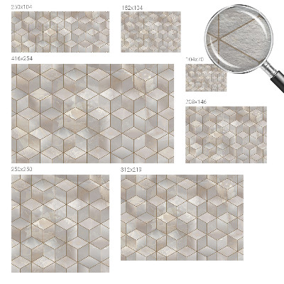 Mural de parede Mosaico geométrico