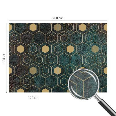 Fotomural hexágonos geométricos
