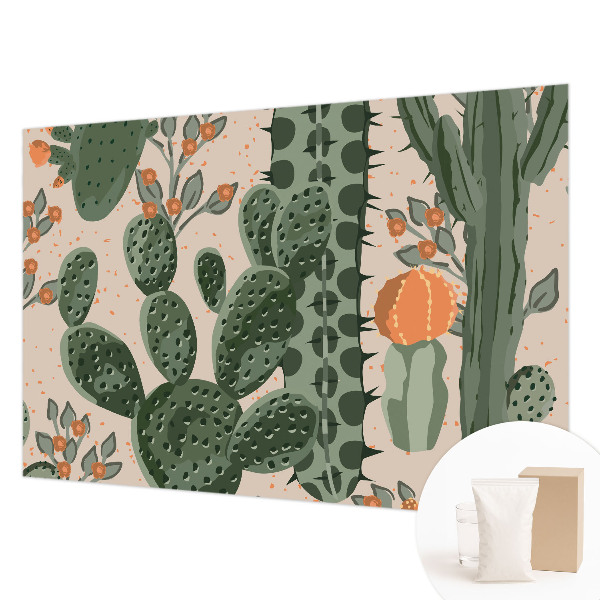 Papel de parede Cactos verdes
