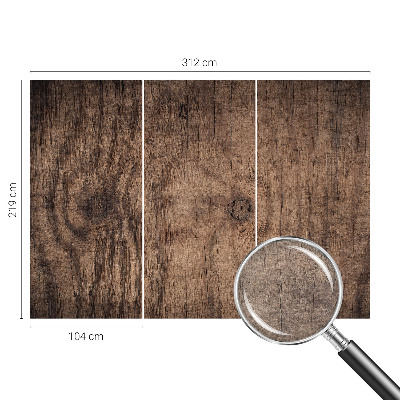 Papel de parede fotográfico Madeira rústica