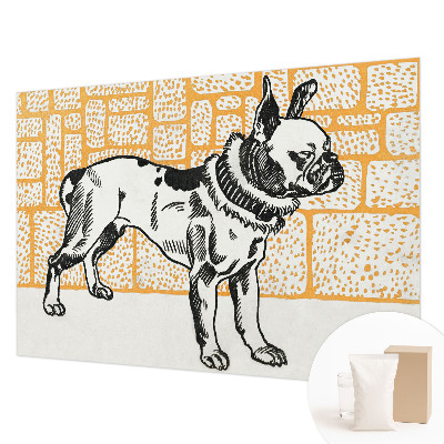 Mural fotográfico Cachorro retrô
