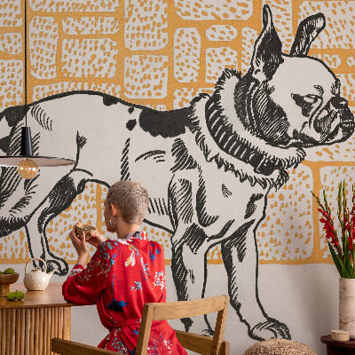 Mural fotográfico Cachorro retrô