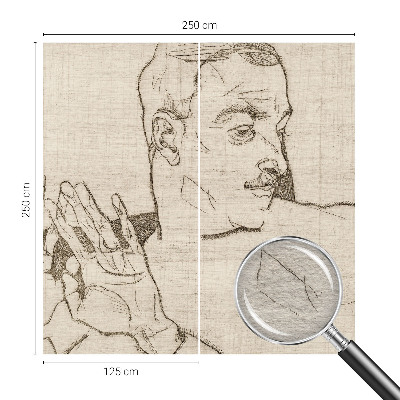 Mural de fotos na parede Um caráter distinto