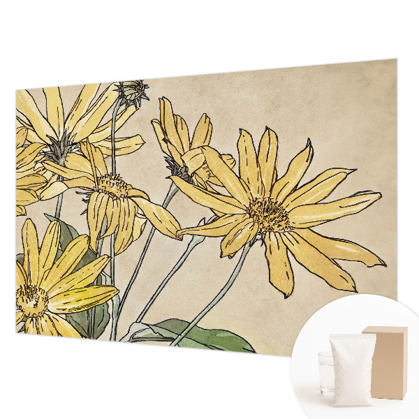 Fotomural Flores em aquarela