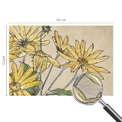 Fotomural Flores em aquarela