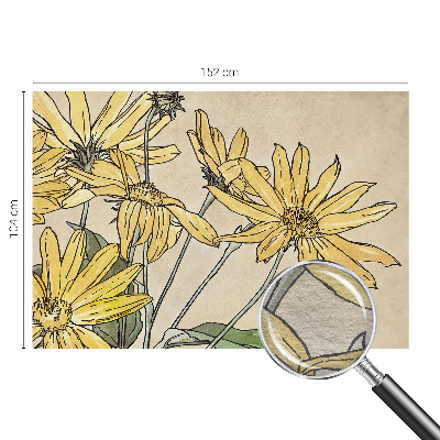 Fotomural Flores em aquarela