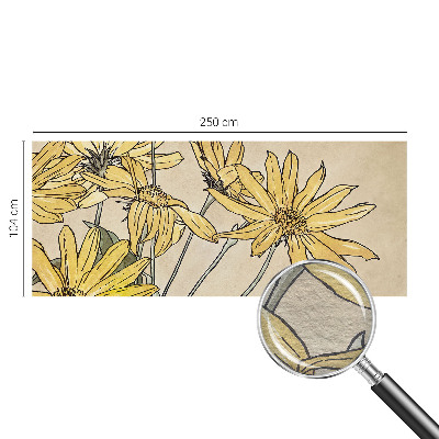 Fotomural Flores em aquarela