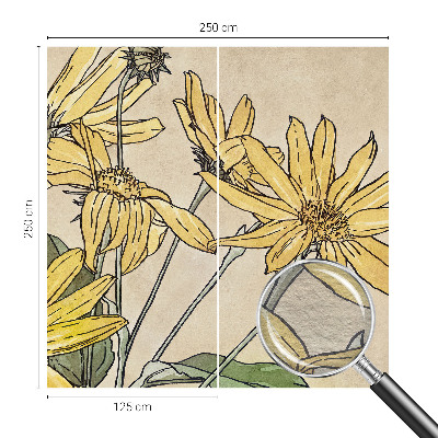 Fotomural Flores em aquarela
