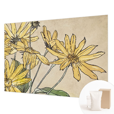 Fotomural Flores em aquarela