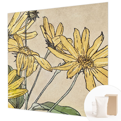 Fotomural Flores em aquarela