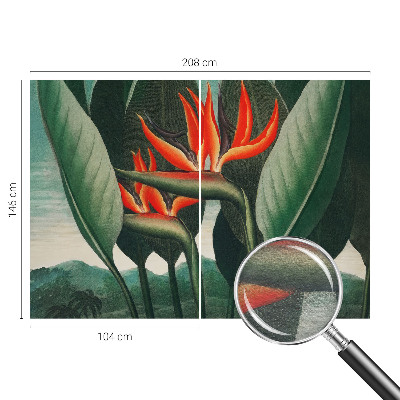Papel de parede para quarto Flores exóticas