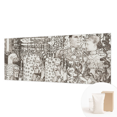 Papel de parede para sala Retratos florais