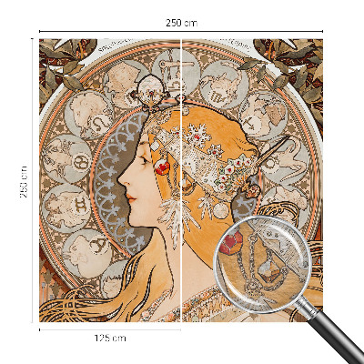 Papel de parede decorativo Elegância zodiacal