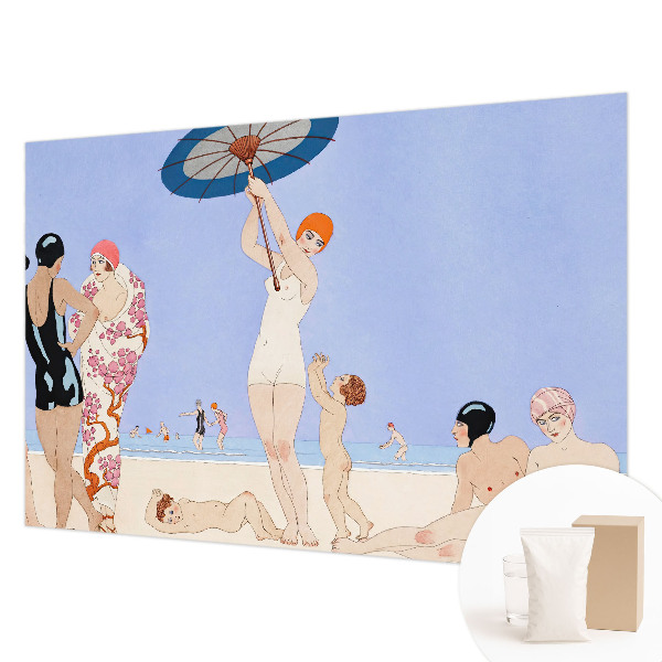 Papel de parede para sala Praia retrô