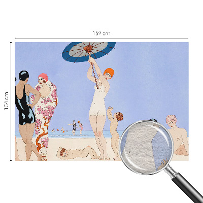 Papel de parede para sala Praia retrô